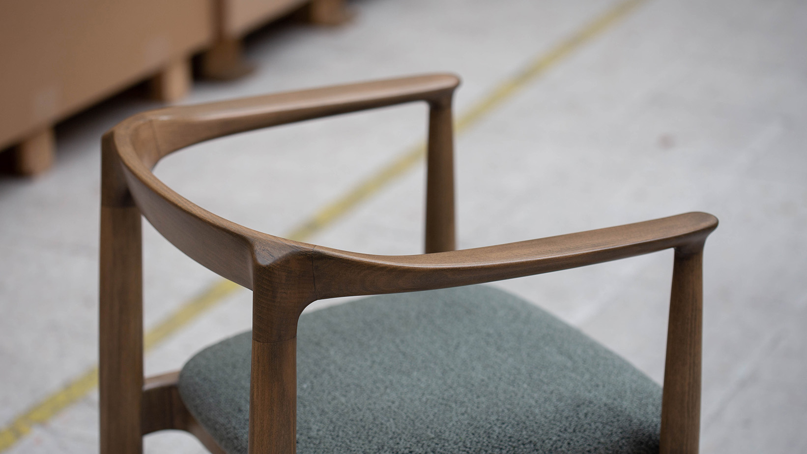 Helena in Factory wood detail